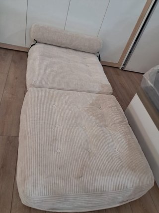 Sofá Cama Beige Corduroy