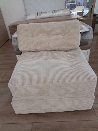 Sofá Cama Beige Corduroy
