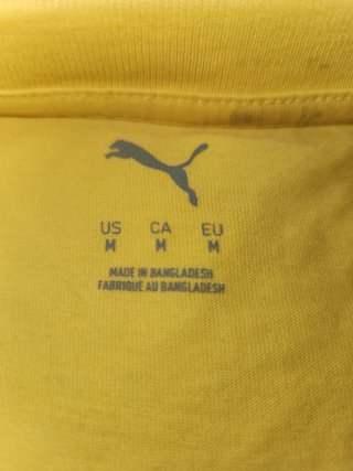 Camiseta Puma Hombre Talla M Amarilla