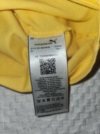 Camiseta Puma Hombre Talla M Amarilla