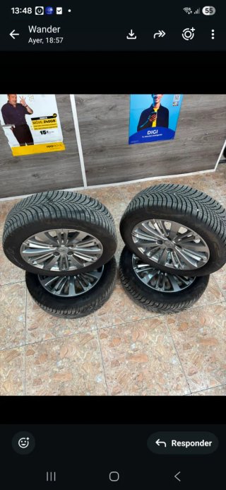 Llantas de aleación con neumáticos juego completo