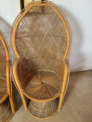 Sillones vintage de mimbre (Set de dos)