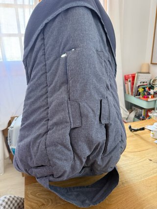 Saco Bugaboo Azul Melange. Como Nuevo