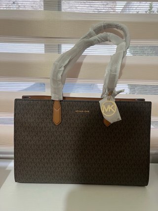 Bolso Michael Kors Marrón y Dorado