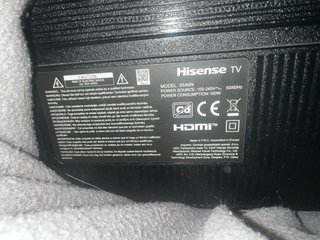 Hisense 65 4K (65A6N) para reparar