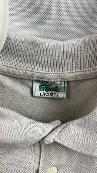 Polo Lacoste Vintage Gris Claro