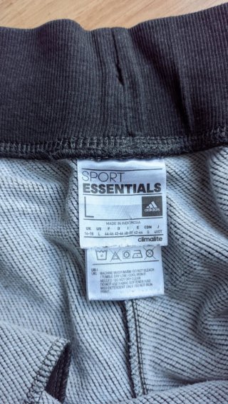 Pantalón jogger gris Adidas Climalite con rayas