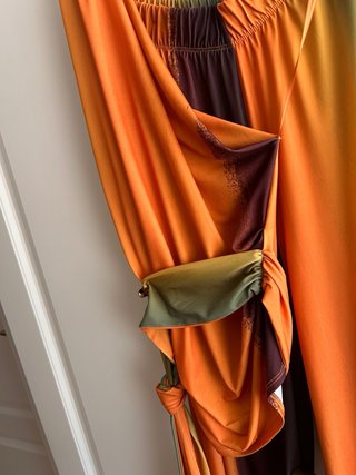 Conjunto Zara degradado naranja y verde