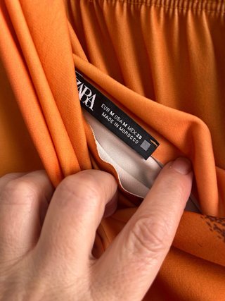 Conjunto Zara degradado naranja y verde