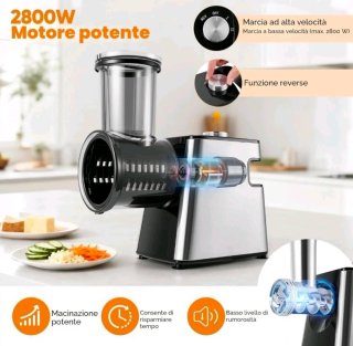 Tritacarne Elettrico 2800W Professionale