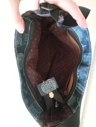 Bolso con estampado de búhos