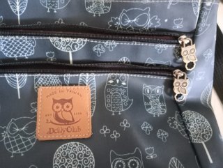 Bolso con estampado de búhos