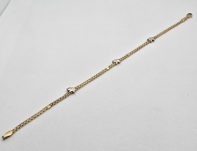 Pulsera de oro de 18k. Peso: 4.51gr.