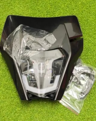 Careta KTM Faro LED Negra Homologado