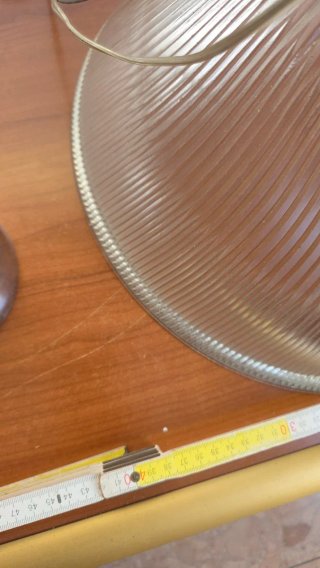 Lampadario vetro sospeso con cavo acciaio