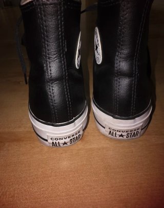 Converse Chuck Taylor All Star altas piel negras