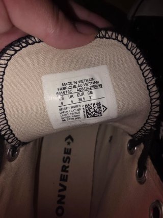 Converse Chuck Taylor All Star altas piel negras