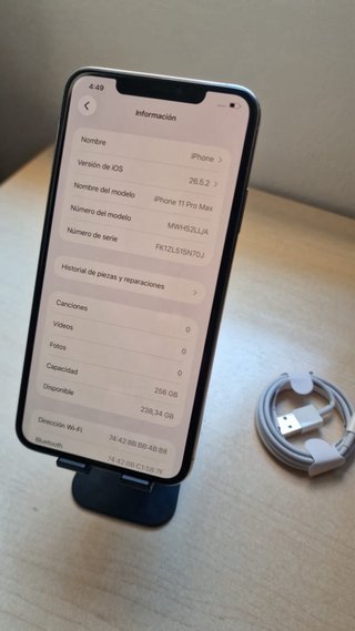 iPhone 11 Pro Max Plata/Gris Espacial