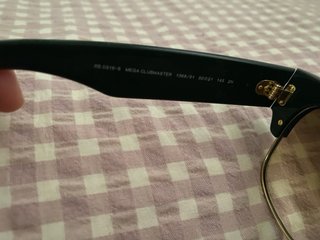 Gafas de Sol Ray-Ban Clubmaster Negro Dorado