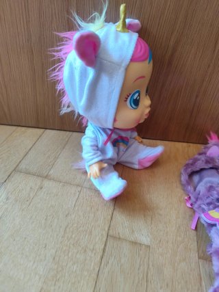 Muñeco Bebé Llorón Unicornio, regalo ropa búho