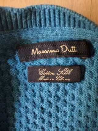 Jersey Massimo Dutti Talla M Teal