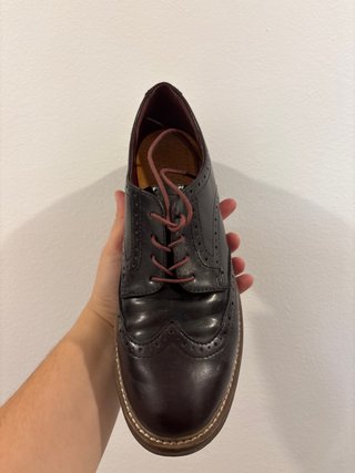 Zapatos Oxford Marrones T 42. PIEL