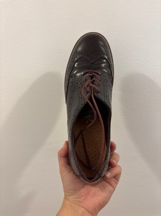 Zapatos Oxford Marrones T 42. PIEL