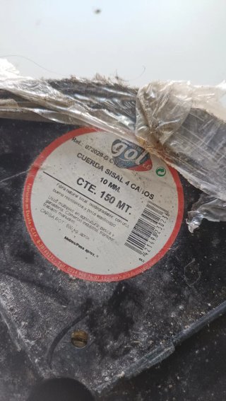 Cuerda Sisal 150m 10mm 4 Cabos Calidad A