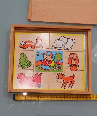 Puzzle de animales de madera
