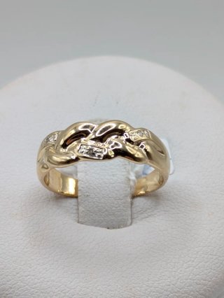 Anillo Oro 18k Diamantes