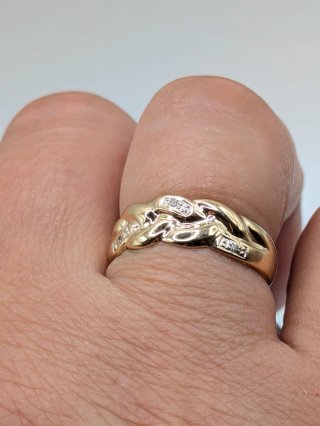 Anillo Oro 18k Diamantes