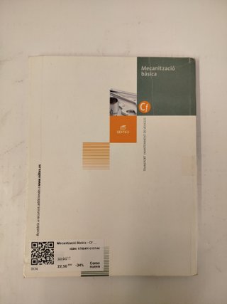 Mecanització Bàsica - CF - 9788491610144 - Como Nuevo
