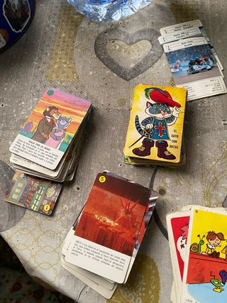 Juego de cartas antiguos Jaguar y Heidi Pipi