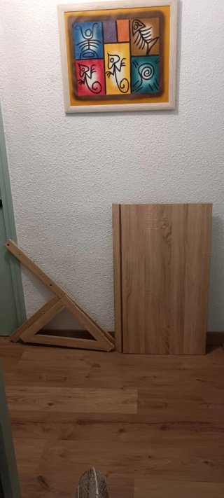 Mesa Escritorio Plegable Pared 100x60x58 cm