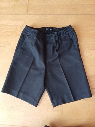 Lote 3 pantalones cortos uniforme T5-6 grises