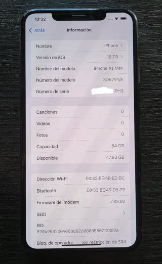 iPhone XS Max 64GB Gold