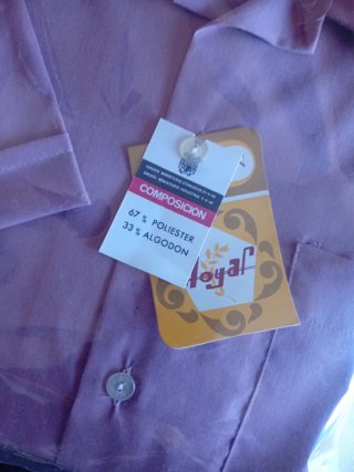 Camisa vintage TERGAL rosa talla M 38