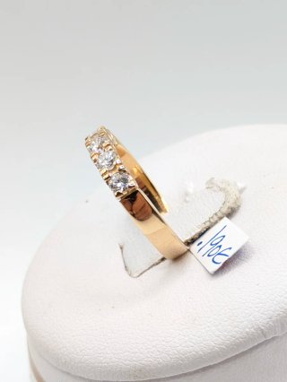 Anillo Cinquillo Oro 18k Diamantes