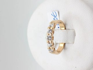 Anillo Cinquillo Oro 18k Diamantes