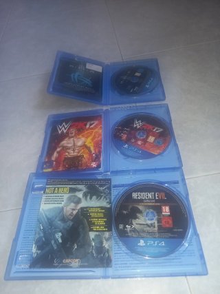Lote 3 Juegos PS4: WWE 2K17, RE7, Diablo III