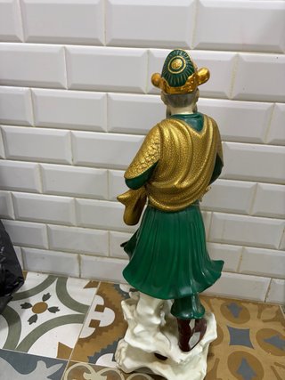 Samurai Porcelana Verde y Dorada