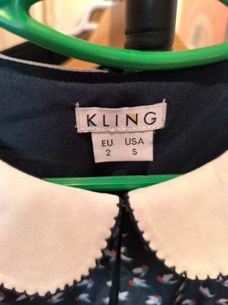 Vestido Kling cuello bebé estampado S