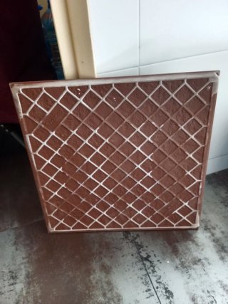 Lote 2 Baldosas Gres Cerámico Efecto Madera Oscura