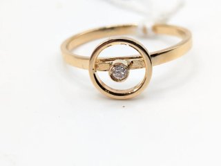 Anillo Oro 18k con Diamante