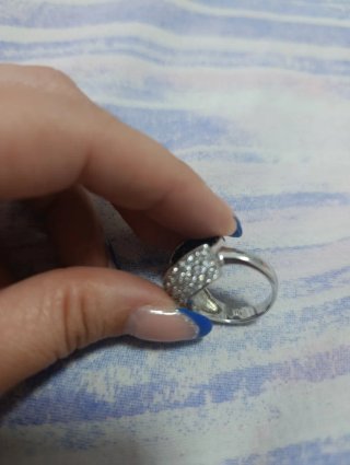 Anillo Plata 925 Circonitas Pavé Negro