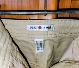 Pantalón largo beige marca Punto Roma
