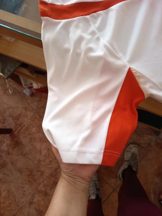 Camiseta Lotto Talla XL Hombre Blanca Naranja