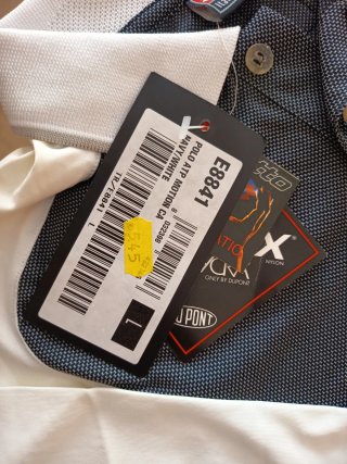 Camiseta Lotto Talla L Hombre Gris y Blanca