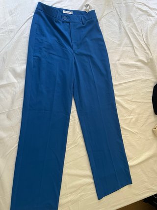 Pantalón ancho azul