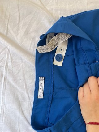 Pantalón ancho azul